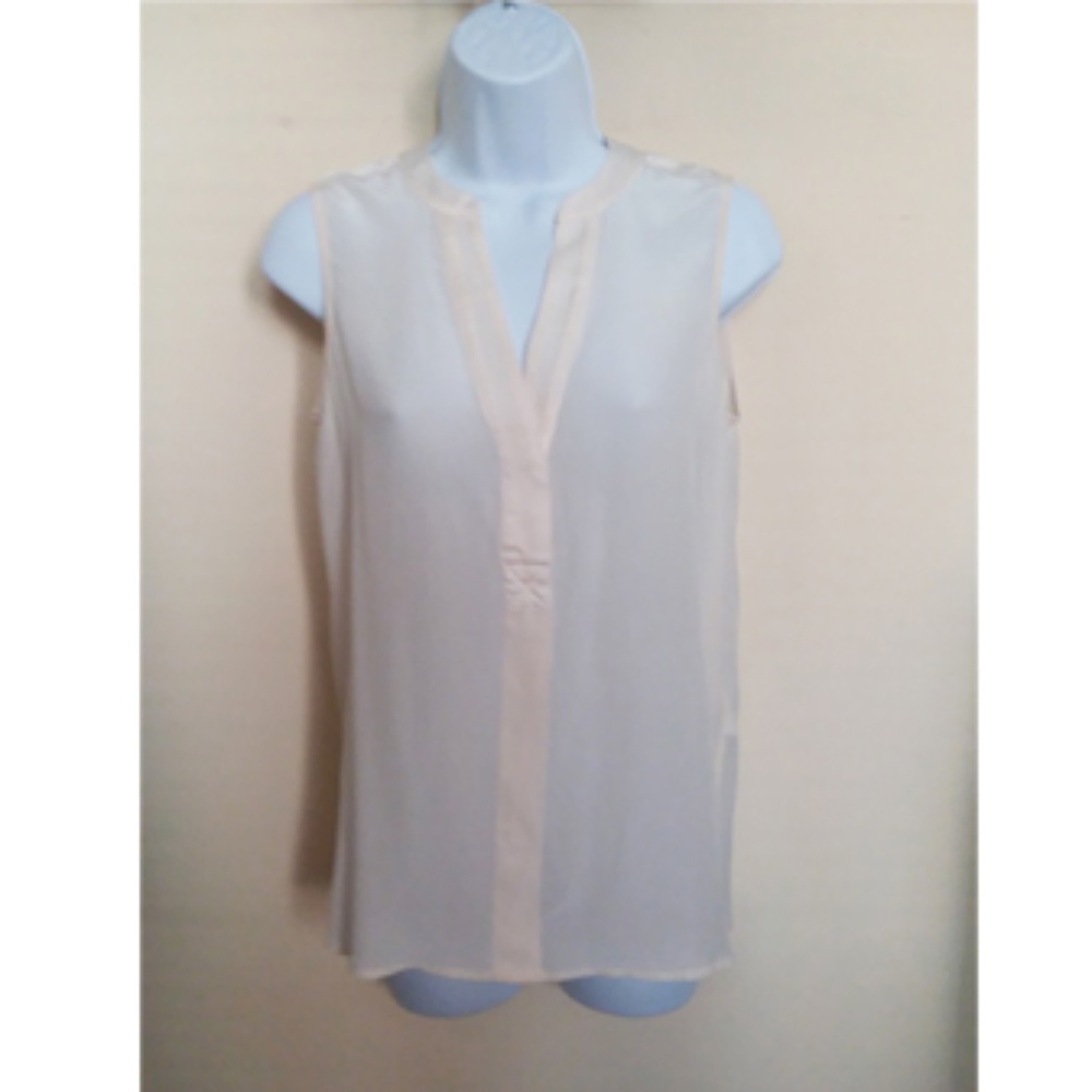 BANANA REPUBLIC SILK CREAM BLOUSE SIZE XS